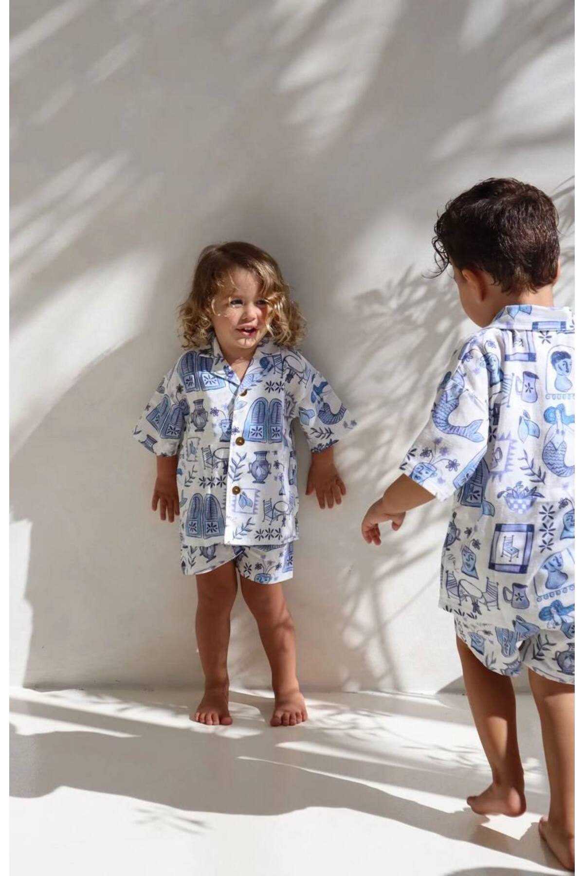 Alaçatı Keten Erkek Şortlu Takım Modası