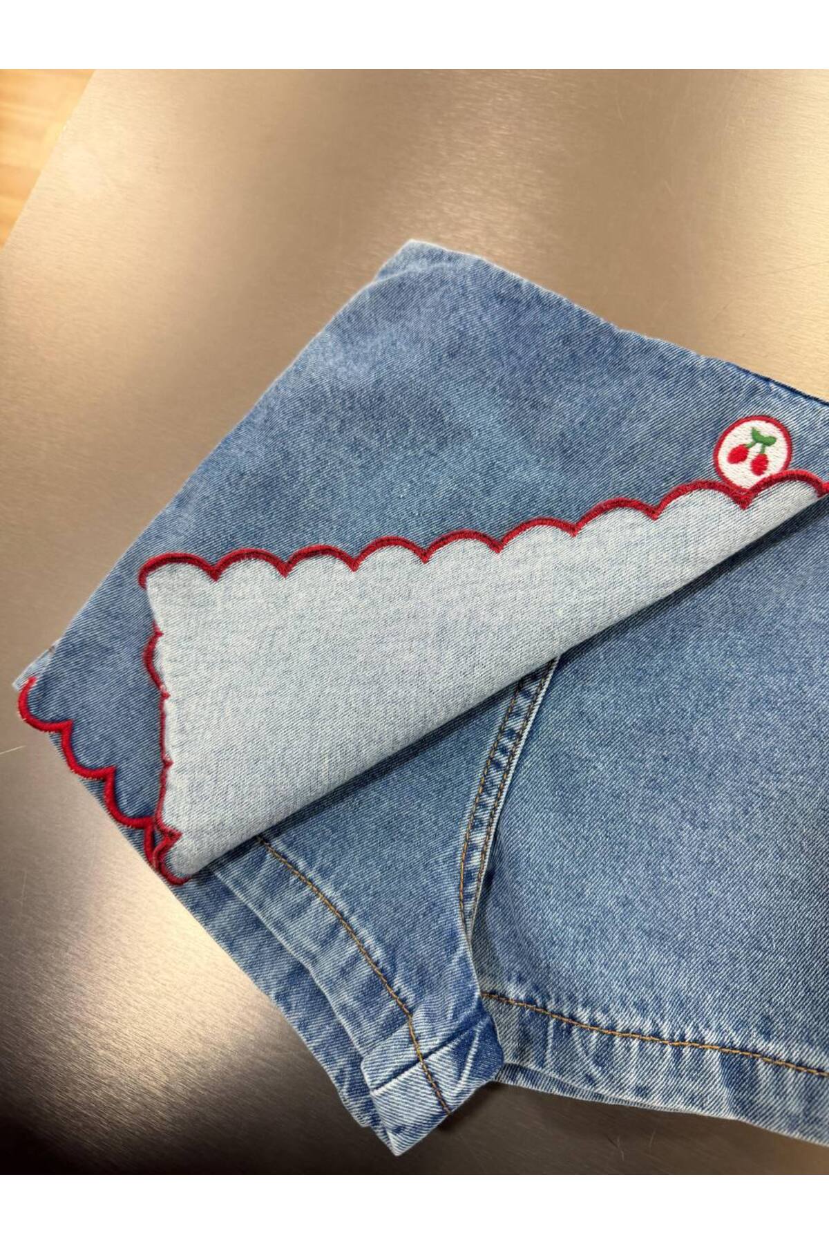 Kız Çocuk Kot Şort Etek