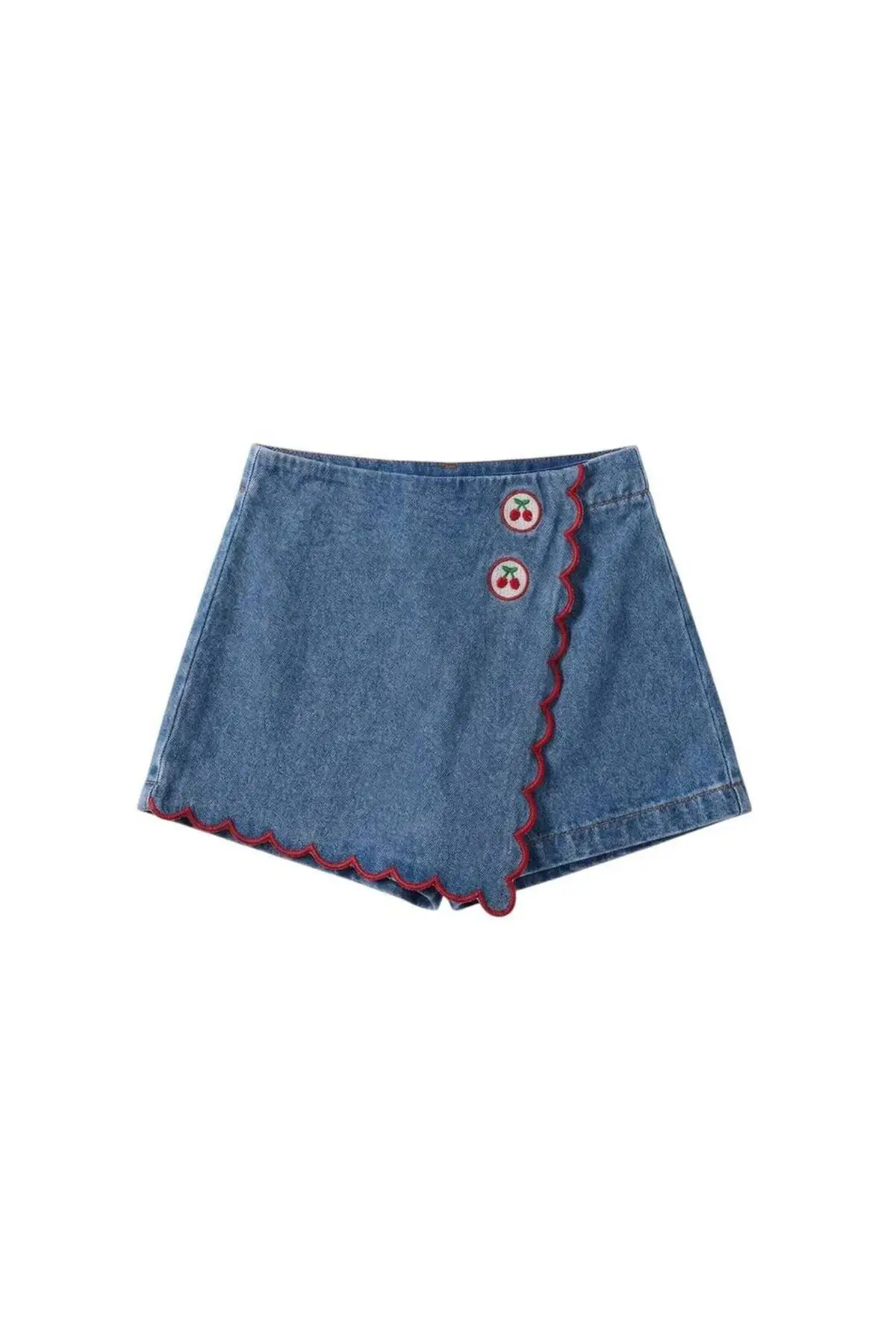 Kız şort etekli gömlek Takım