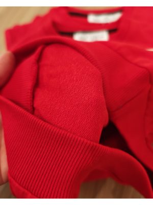 Kırmızı Erkek Kız Sweatshirt